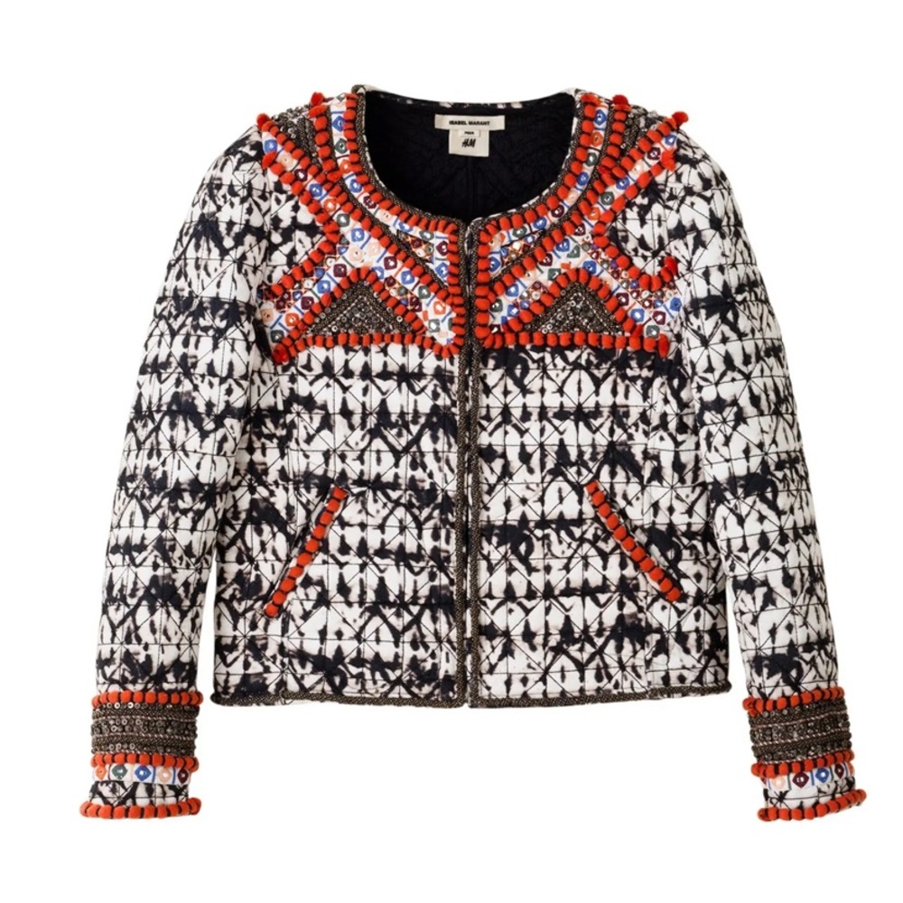 NWT Isabel Marant Pour H&M  Beaded Jacket 2